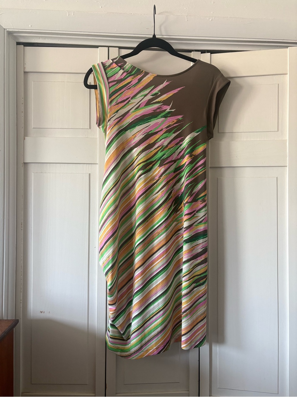 Women's Multicolor Printed Cap Sleeve Dress